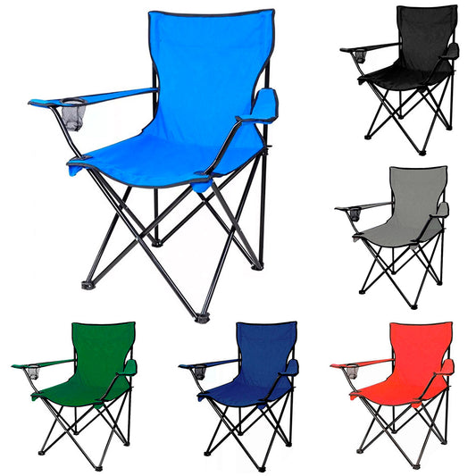 Silla Plegable Camping Porta Vasos